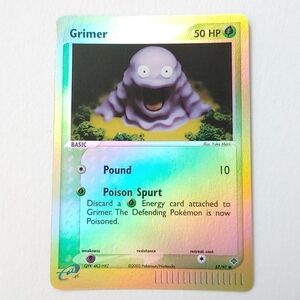 Pokemon Grimer 57/97 2003 reverse holo card